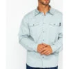 Hawx Men's Twill Pearl Snap Long Sleeve Western Work Shirt - Tall  -Hawx 2000242496 020 P1