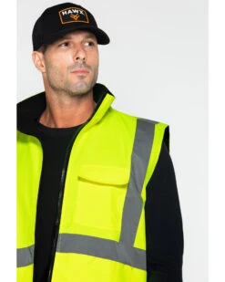Hawx Men's Reversible Reflective Work Vest -Hawx 2000252009 700 P3