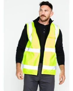 Hawx Men's Reversible Hi-Vis Reflective Work Vest - Big & Tall -Hawx 2000252010 700 P1