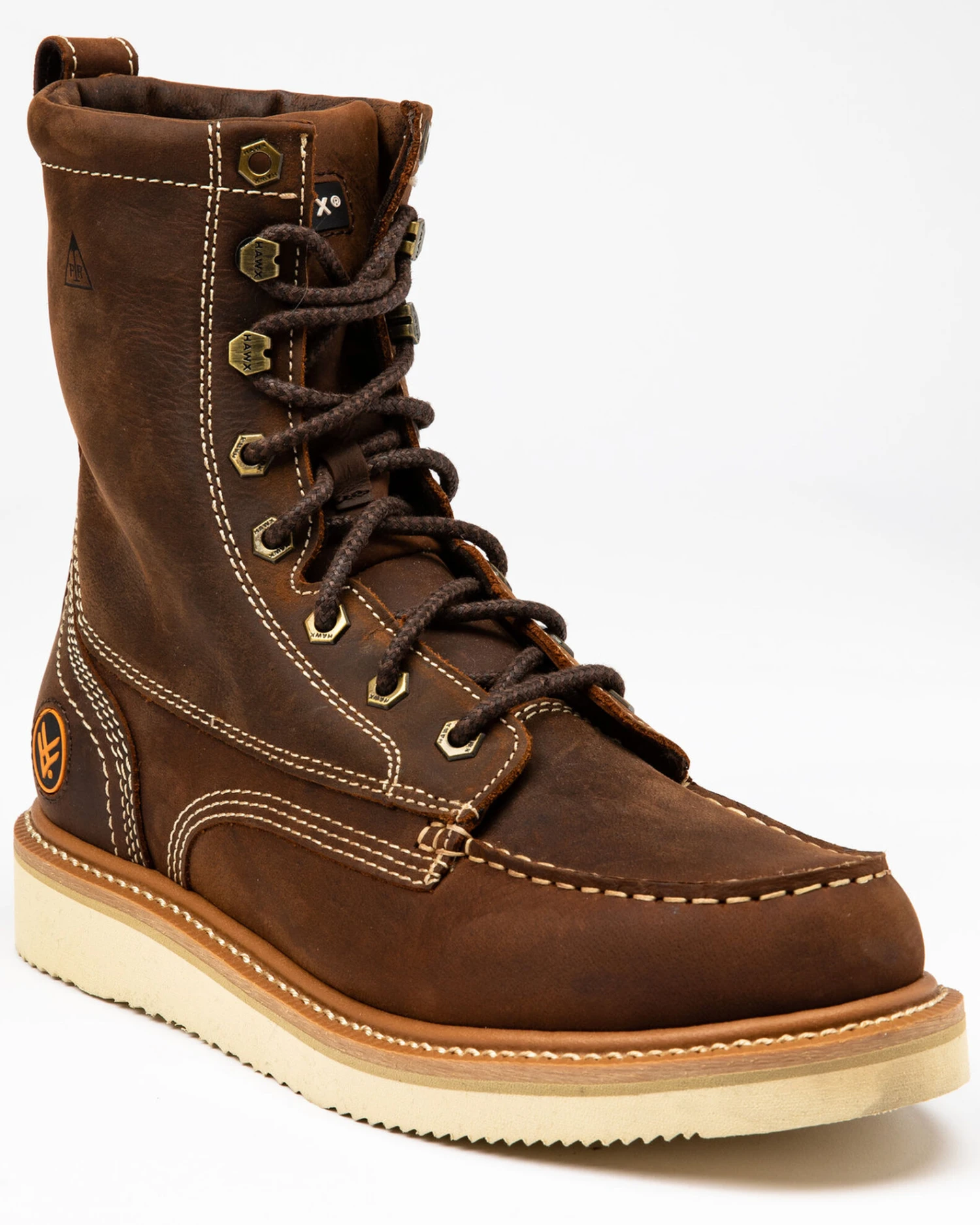 Hawx Men's 8" Grade Work Boots - Moc Toe 8 Hawx Men's 8" Grade Work Boots - Moc Toe - Image 6