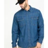 Hawx Men's Stonewashed Denim Snap Long Sleeve Work Shirt  -Hawx 2000283459 400 P1