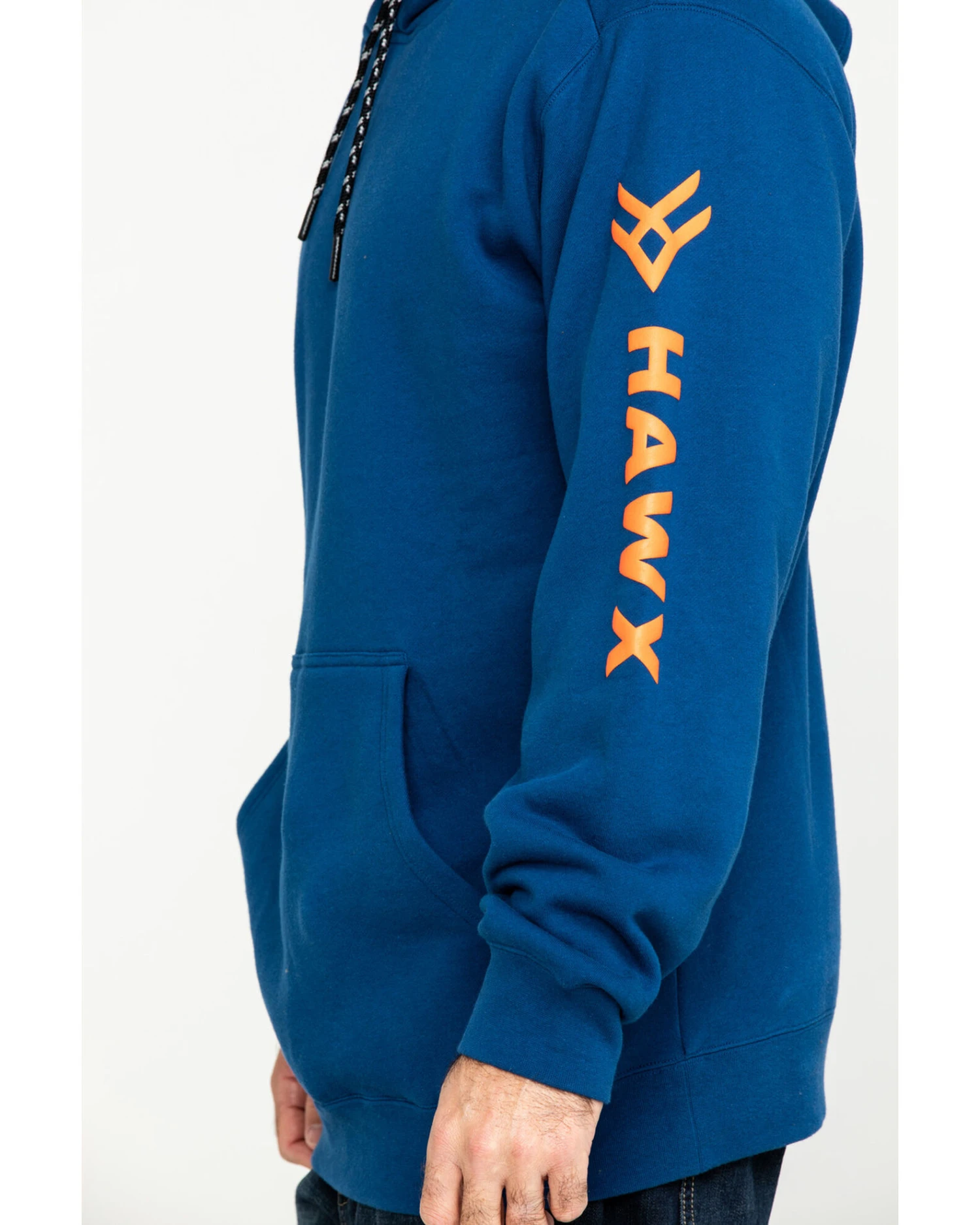 Hawx Men's Logo Sleeve Performance Fleece Hooded Work Sweatshirt 3 Hawx Men's Logo Sleeve Performance Fleece Hooded Work Sweatshirt