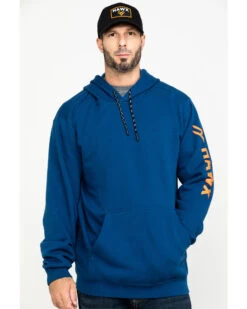 Hawx Men's Logo Sleeve Performance Fleece Hooded Work Sweatshirt - Big & Tall -Hawx 2000284118 400 P1 1