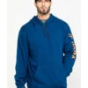 Hawx Men's Logo Sleeve Performance Fleece Hooded Work Sweatshirt - Big & Tall