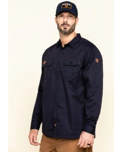 Hawx Men's FR Long Sleeve Button-Down Work Shirt -Hawx 2000284655 410 P3