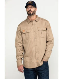 Hawx Men's FR Long Sleeve Woven Work Shirt 