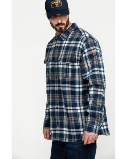 Hawx Men's FR Plaid Print Long Sleeve Woven Work Shirt - Big -Hawx 2000284665 400 P3
