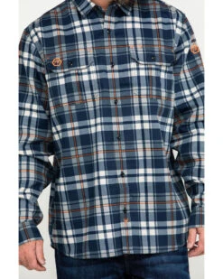 Hawx Men's FR Plaid Print Long Sleeve Woven Work Shirt - Big -Hawx 2000284665 400 P4