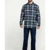 Hawx Men's FR Plaid Print Long Sleeve Woven Work Shirt - Big -Hawx 2000284665 400 P6