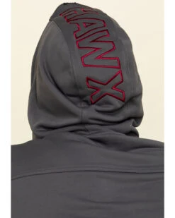 Hawx Men's Gray Tech Logo Hooded Work Sweatshirt - Tall -Hawx 2000297060 021 P5