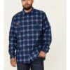 Hawx Men's FR Plaid Print Long Sleeve Button-Down Work Shirt -Hawx 2000325700 410 P1