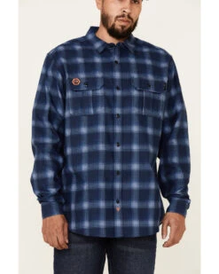 Hawx Men's FR Plaid Print Long Sleeve Button-Down Work Shirt -Hawx 2000325700 410 P3