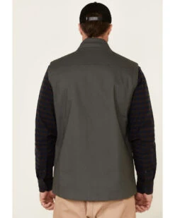 Hawx Men's Dark Gray Tejon Insulated Stretch Zip-Front Work Vest  -Hawx 2000326516 021 P5 1