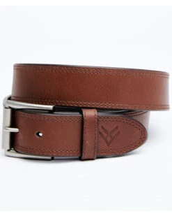 Hawx Men's Embossed Tip Brown Work Belt