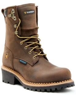 Hawx Men's 8" Waterproof Logger Boots - Soft Toe -Hawx 2000335844 200 P1