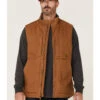 Hawx Men's Rust Copper Browder Weathered Duck Zip-Front Insulated Work Vest  -Hawx 2000342833 220 P1 1