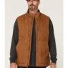 Hawx Men's Rust Copper Browder Weathered Duck Zip-Front Insulated Work Vest -Hawx 2000342833 220 P1