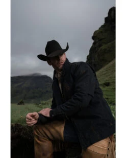 Hawx 23 Hawx Men's Black Crawford Weathered Insulated Zip-Front Work Jacket