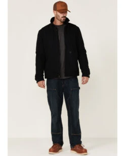 Hawx Men's Black Crawford Weathered Insulated Zip-Front Work Jacket -Hawx 2000342850 001 P3