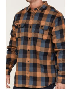 Hawx Men's FR Plaid Print Long Sleeve Button Down Work Shirt  -Hawx 2000343144 200 P3