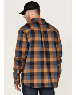 Hawx Men's FR Plaid Print Long Sleeve Button Down Work Shirt  -Hawx 2000343144 200 P4