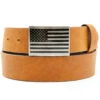 Hawx Men's Tan American Flag Plaque Belt -Hawx 2000343960 200 P1