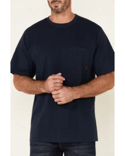 Hawx Men's Solid Navy Forge Short Sleeve Work Pocket T-Shirt  -Hawx 2000345269 410 P3