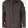 Hawx Men's Gordon Stretch Ripstop Snap-Down Work Shirt Jacket