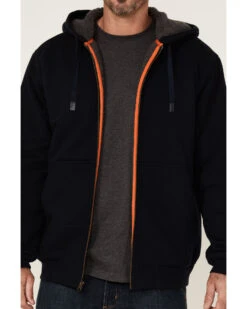 Hawx Men's Navy Sherpa Lined Zip-Front Hooded Work Jacket  -Hawx 2000351915 410 P3 1