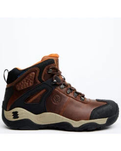 Hawx Men's Talon Dark Brown Umber Waterproof Lace-Up Work Boot - Broad Square Toe -Hawx 2000359696 201 P2