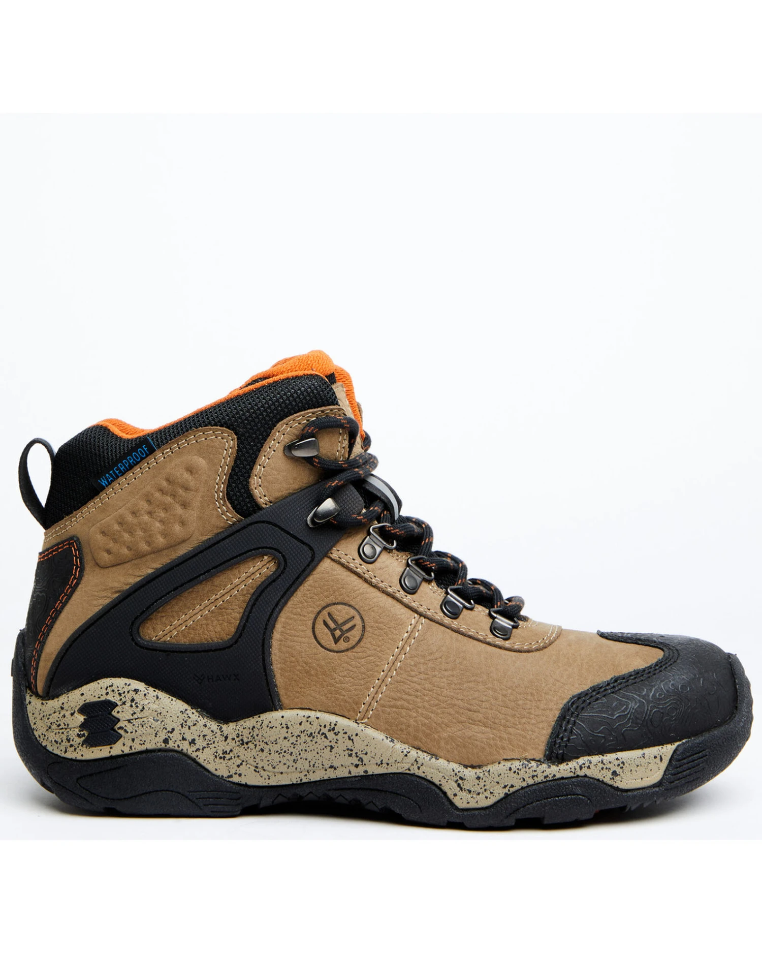 Hawx Men's Talon 2 Deep Taupe Waterproof Lace-Up Hiking Work Boots - Broad Square Toe 3 Hawx Men's Talon 2 Deep Taupe Waterproof Lace-Up Hiking Work Boots - Broad Square Toe