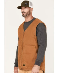 Hawx Men's Weathered Canvas Sherpa Lined Vest -Hawx 2000373755 220 P2