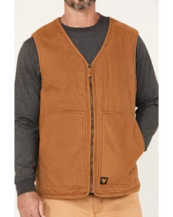 Hawx Men's Weathered Canvas Sherpa Lined Vest - Tall -Hawx 2000373757 220 P3