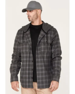 Hawx Men's Roberson Long Sleeve Hooded Flannel