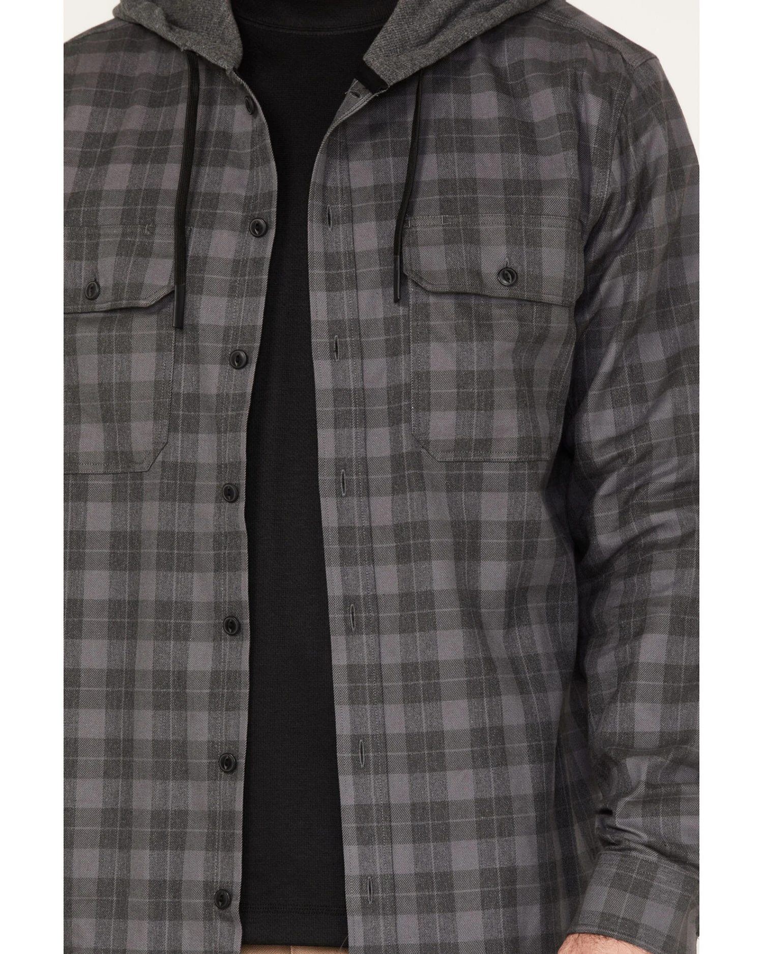 Hawx Men's Roberson Long Sleeve Hooded Flannel 5 Hawx Men's Roberson Long Sleeve Hooded Flannel - Image 3